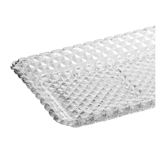 Travessa 25cm Por 13cm Diamante Cristal Ecológico Lyor
